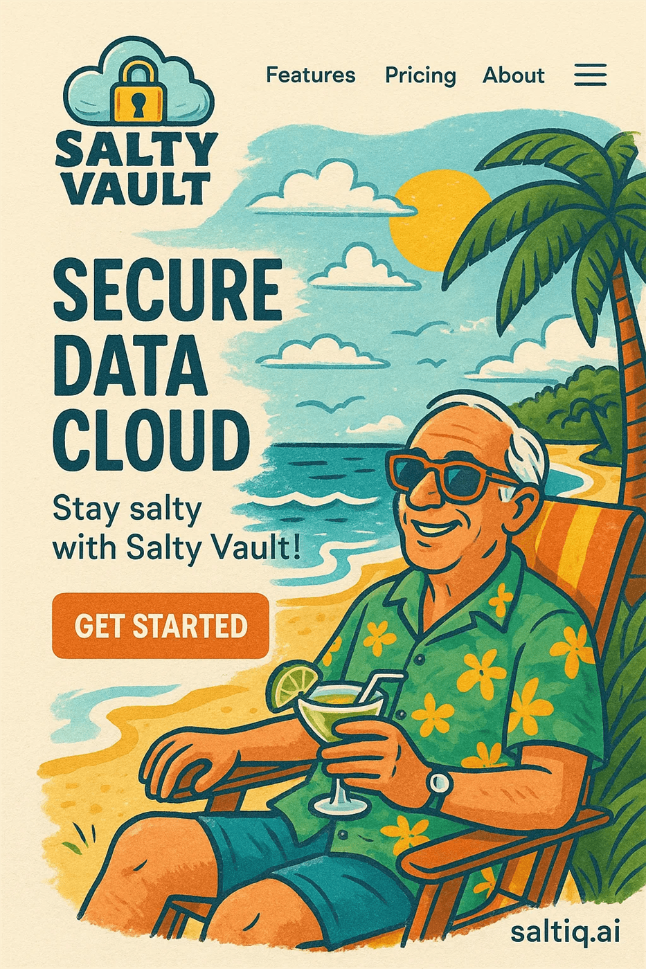 Salty Vault on mobile